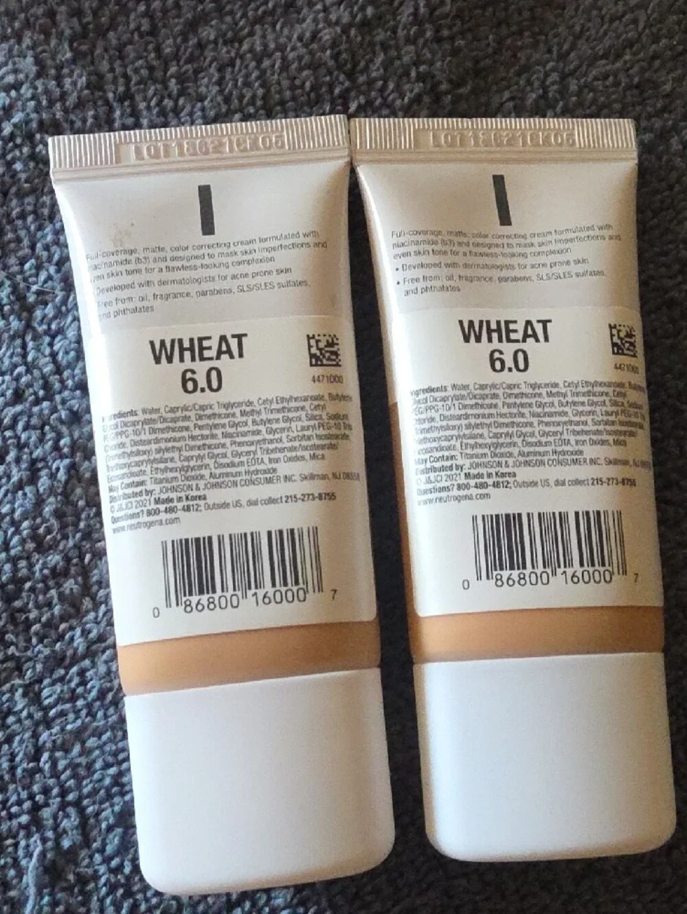Two Neutrogena CC Cream WHEAT SHADE